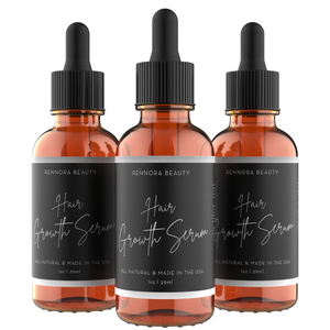 Three Bottles of Rennora Hair Growth Serum